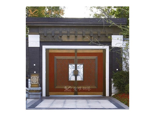 愛唯銅門-別墅入戶銅門